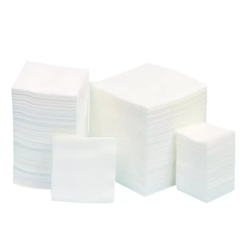 High Quality 200PCS Pack 4 Ply 2X2 Inch Wound Care White Absorbent Swab Non Sterile Dental Non Woven Gauze