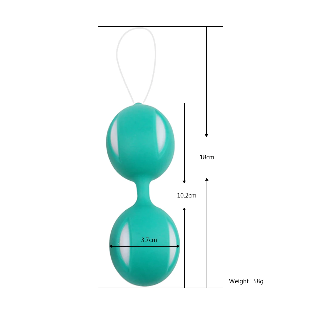 Female Smart Duotone Geisha Ball Weighted Female Kegel Vaginal Tight Exercise Vibrator Sex Toys for Woman Vagina Balls
