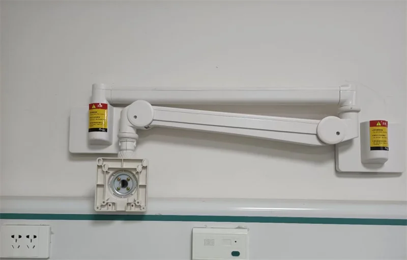 Flexible long monitor arm rotate tilt wall mount for hospital