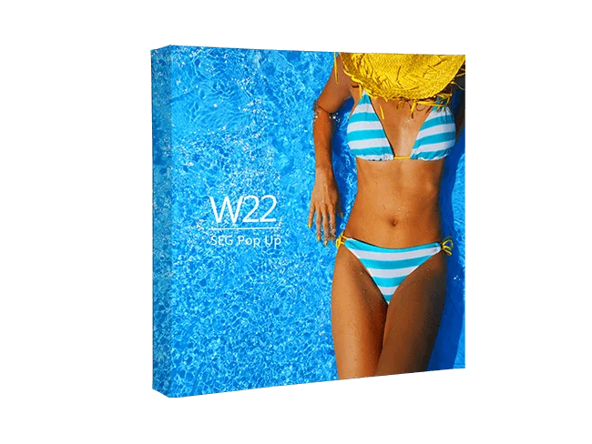 
double sided SEG fabric graphic Pop up Wall W22 