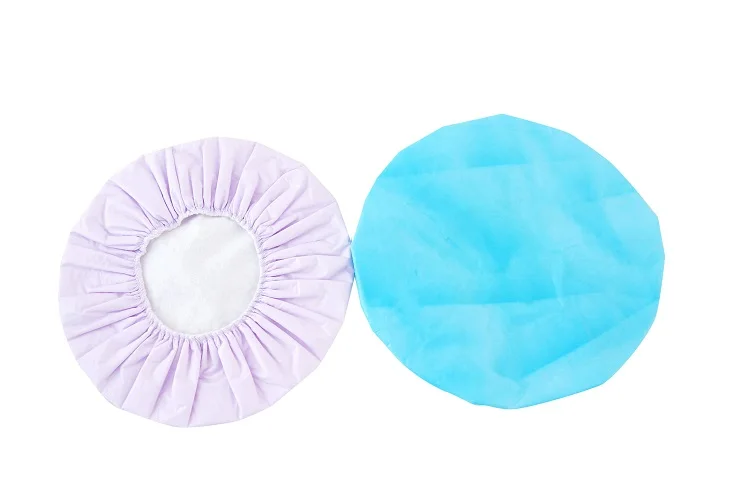 Disposable shower cap hotel high Quality waterproof non-woven no rinse shampoo cap degradable
