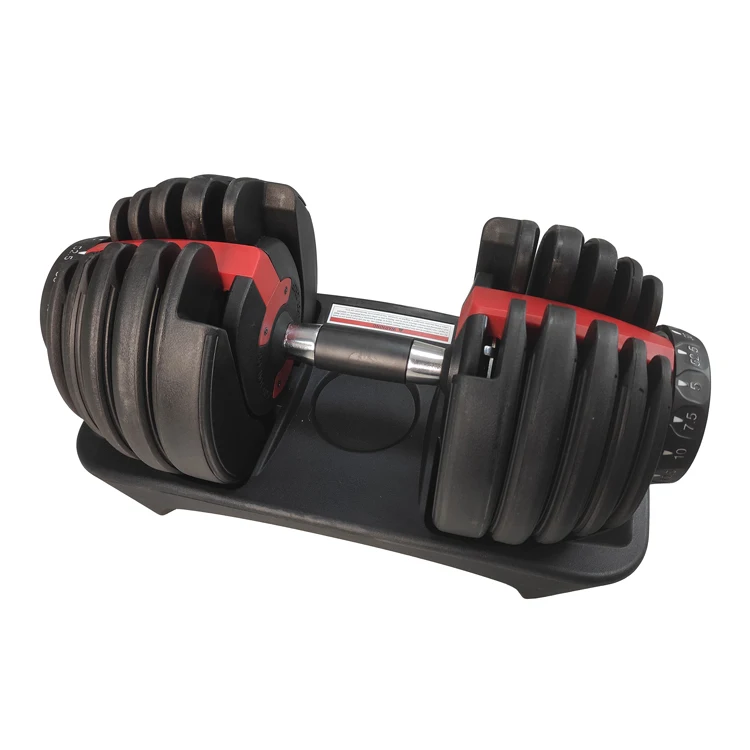 Ship from France in stock Adjustable round dumbbell nylon plastic dumbbells 20kg exercise adult fitness equipment for home gym