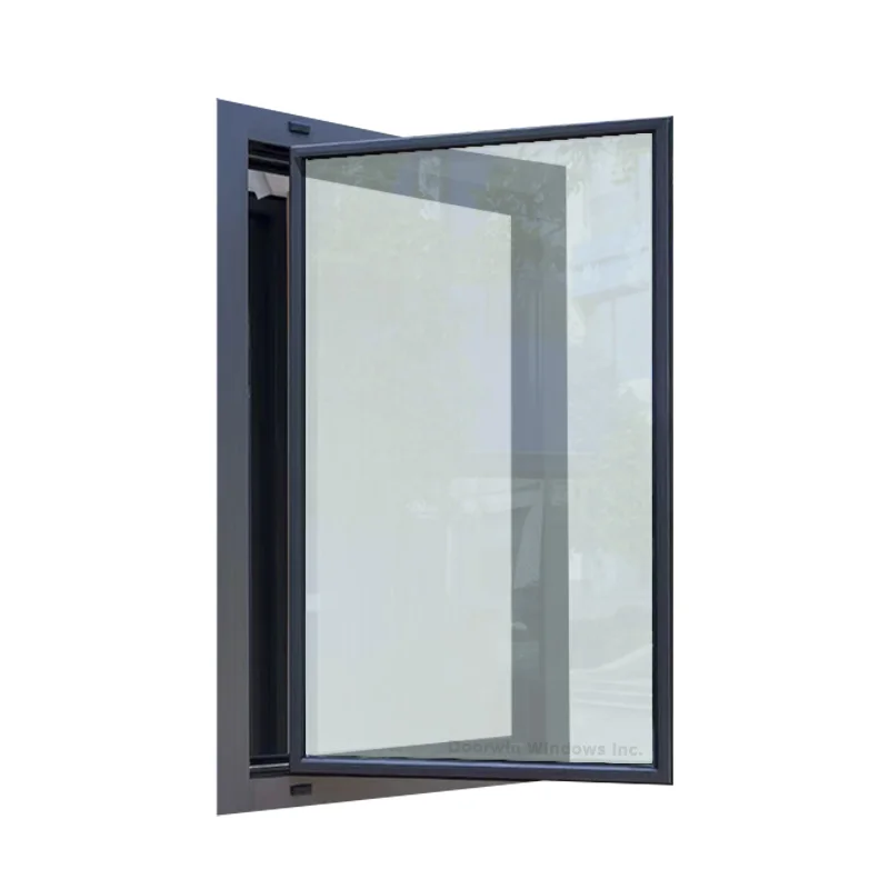 Minimalism Narrow Frame Ultimate Casement Windows Energy Efficient Laminated Glass Slimline Aluminum Windows