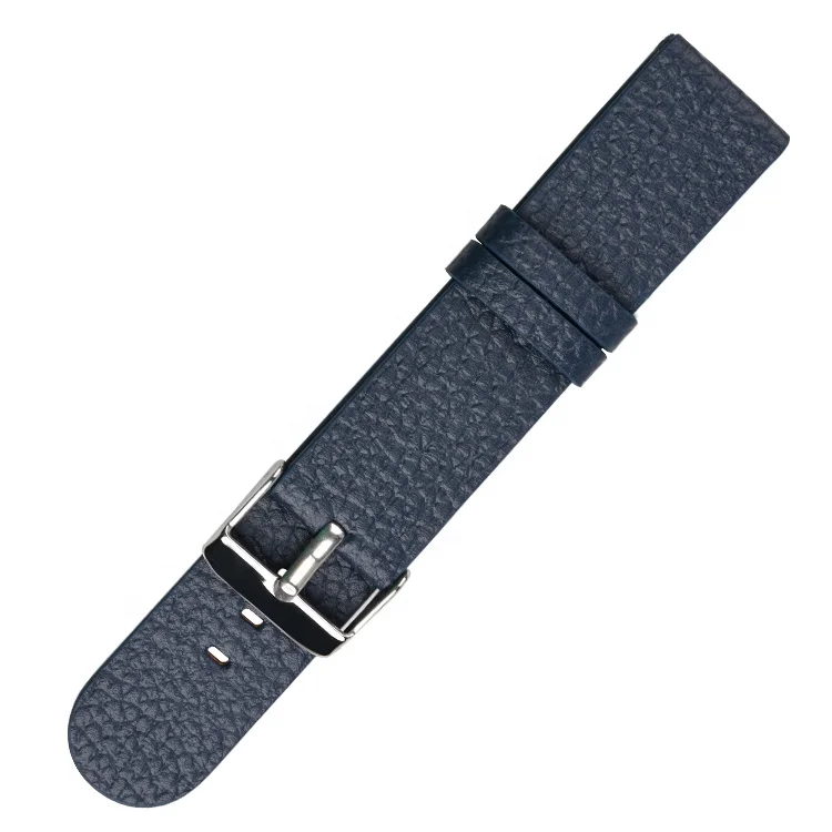 Hirsch nagata black leather watch straps 22 mm