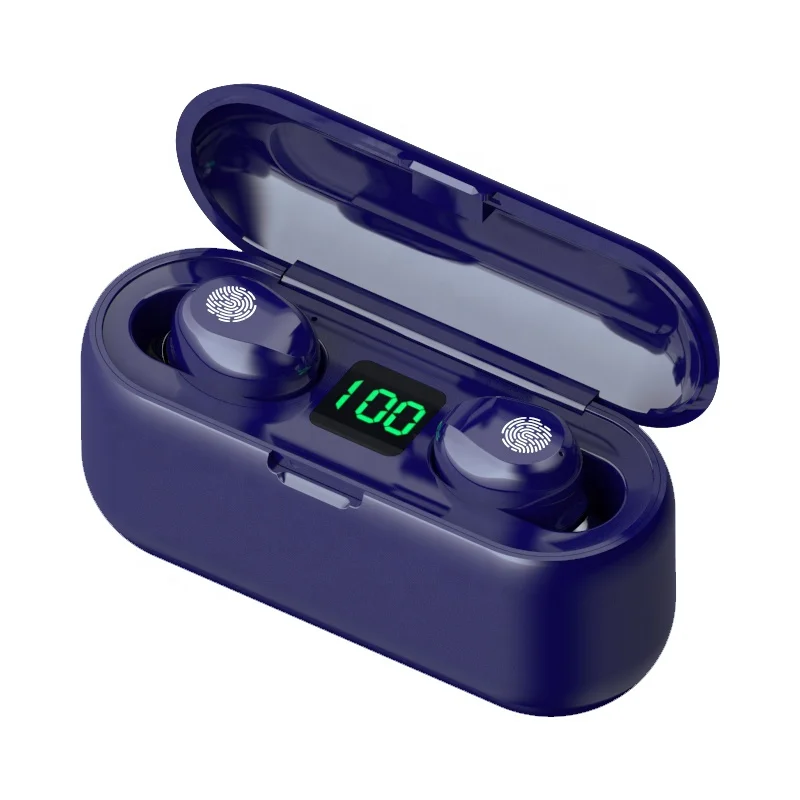 hot sale F9 Tws Mini In-ear Headphone 5.0 Sports Gaming Headset Led Display Wireless Earbuds Earphone F9