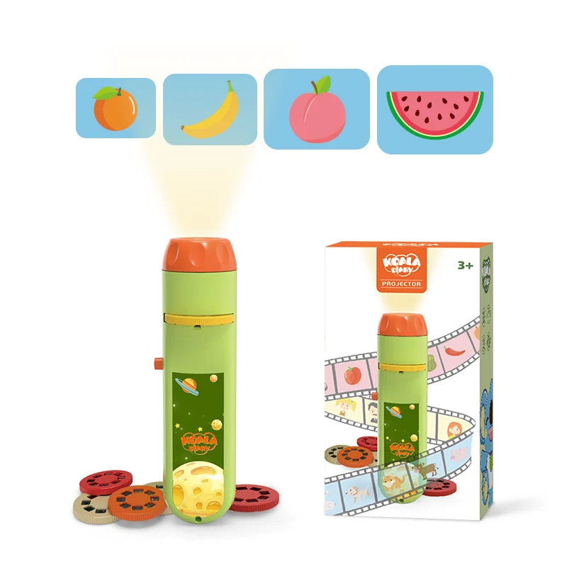 2023 New Torch Projector Projection Lighting, Education Torches Light Toy, Children Projector Toys