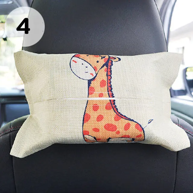 Car Cartoon Tissue Box Hanging Storage for Renault Clio Duster Trafic Megane 2 3 Logan Sport Opel Astra h j g k Insignia Corsa d