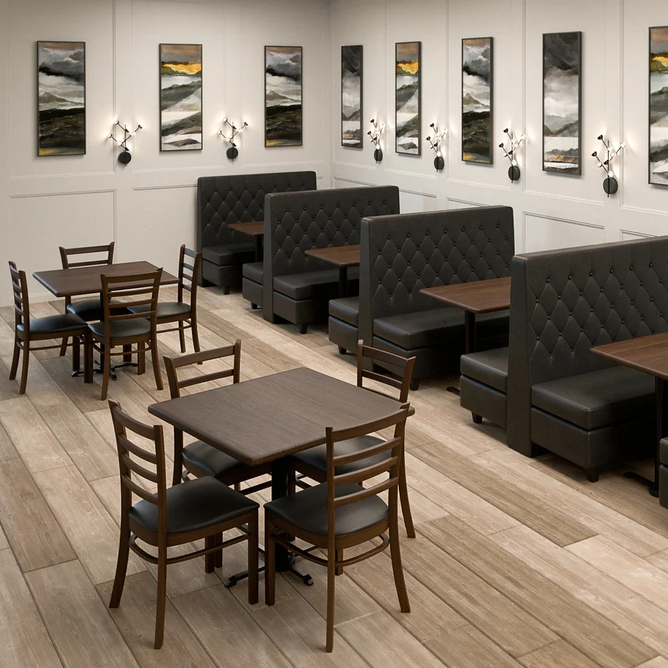 UPTOP Modern Restaurant Booth Seating Sofa Living Room Furniture Restaurant Set Commercial Booth