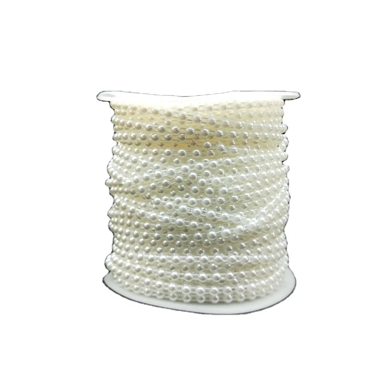 Rolls Of Semicircle Pearls abs Plastic Beads String Garment Accessories Plastic Beads Chain Roll
