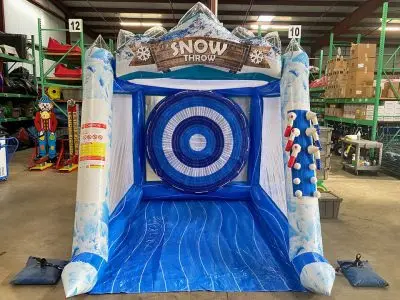 Commercial Single  Snow Throw Inflatable  Axe Throwing Games for Sale