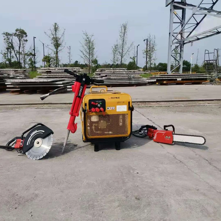 Small Hydraulic Power Pack 30l 13hp  hydraulic power unit  gasoline hydraulic power station for hydraulic breaker hammer