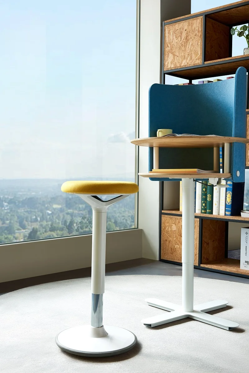 Suppliers Mini Studio Acoustics Office Computer Desk Wood Movable Metal Leg Adjustable Height Work Stand Lift Table