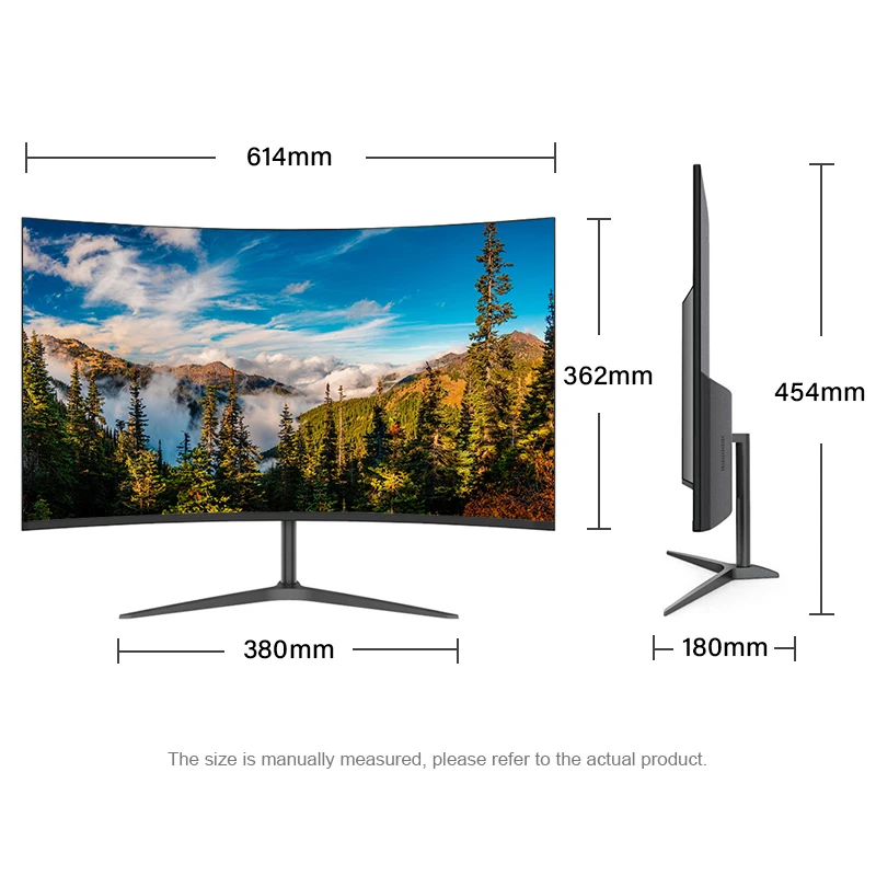OEM Nvision изготовленные на заказ; Большой размер 12V Настольные ПК монитора IPS 75 Гц LED дисплей экран с разрешением Full HD Современный 27 дюймовый изогнутый компьютерный