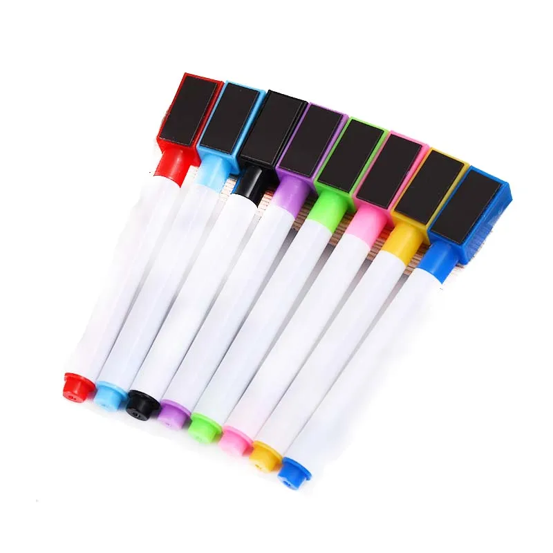 Hot sales cheap board magnetic erasable marker pens colored whiteboard marker pen set with customized logo