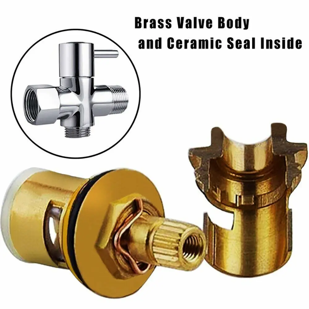 Bathroom Shower Kit with T Adapter Hand Held Toilet Bidet Sprayer Set