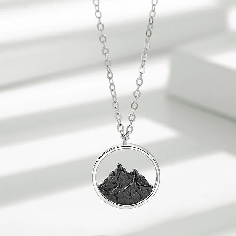 Aimgal S925 sterling silver couple necklace niche luxury design clavicle chain