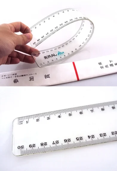 30cm custom PVC flexible ruler