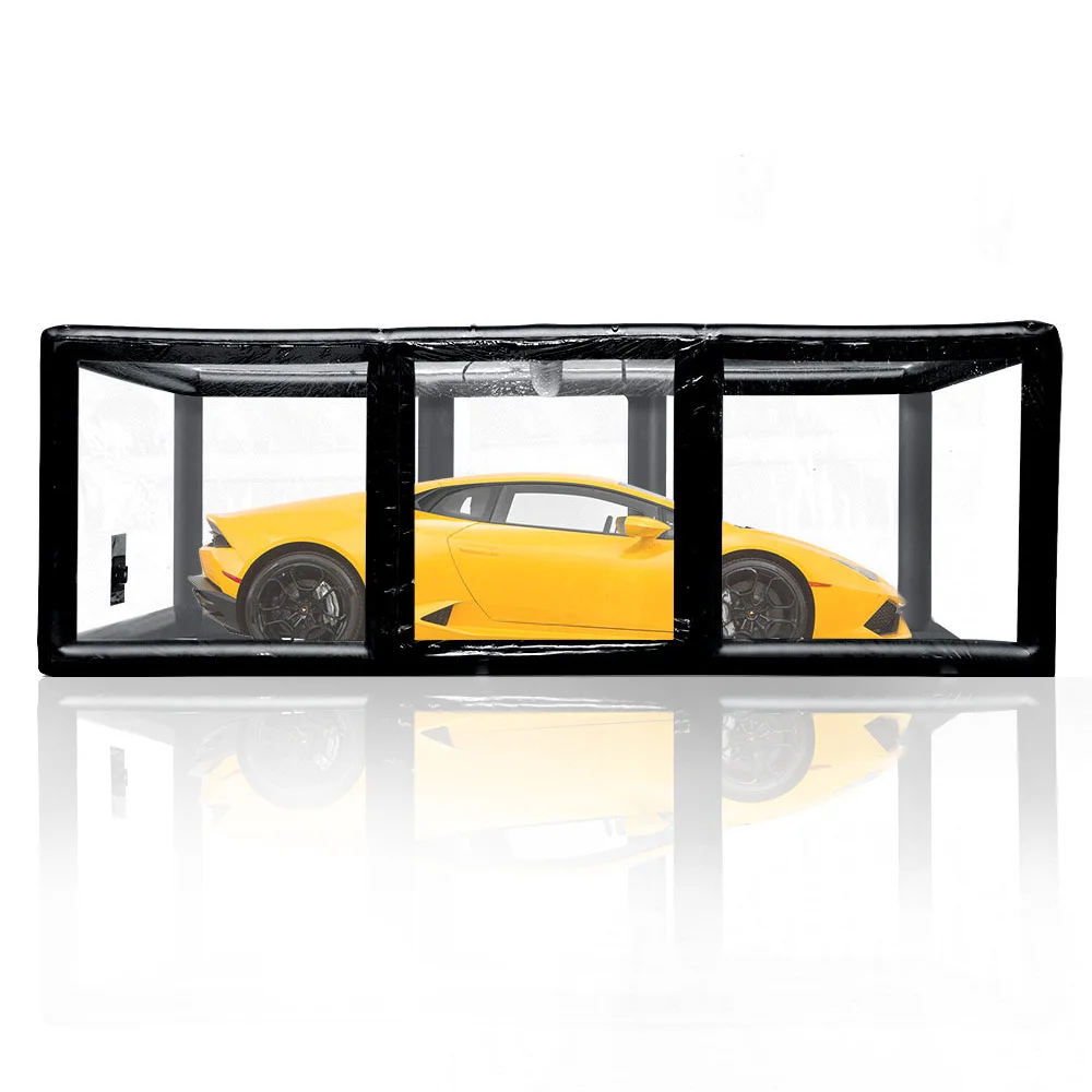 Portable Airtight Frame Car Cover capsule waterproof Garage Parking Shelter Tent Inflatable Car Showcase spray paint booth