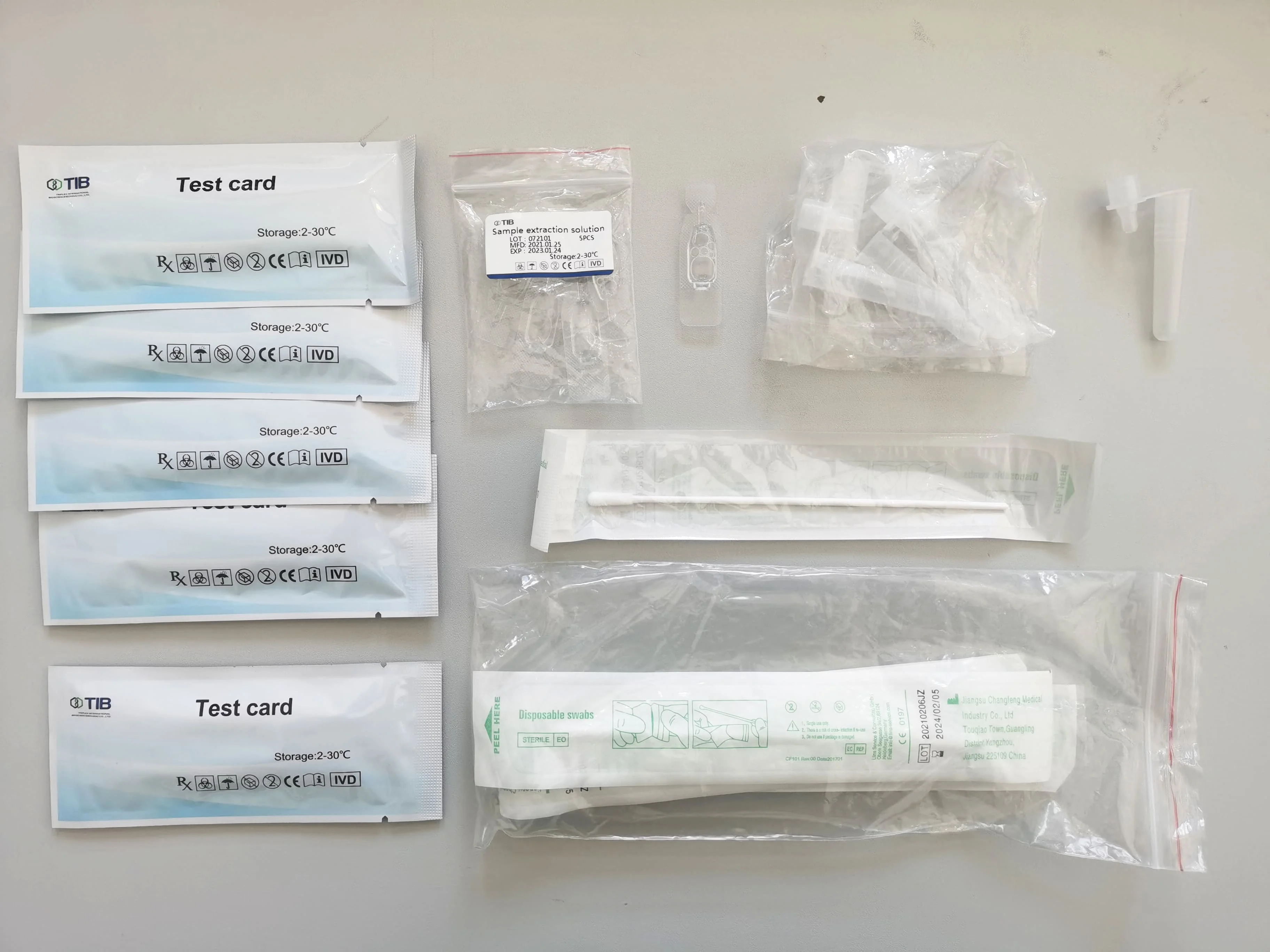wholesale 25 tests/kit Home Selftest Nasal Saliva swab antigen rapid test kit