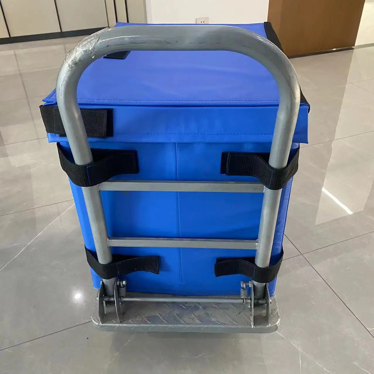 Waterproof Plastic Tarpaulin Folding Box for Cart with Lid Foldable Corrugated Design Easily Collapsible Dolly Enclosure Box
