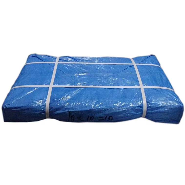 Blue Tarpaulin Pe Tarpaulin Sheet Waterproof Orange Blue Poly Tarpaulin / PE Tarps Car Plastic Sheet
