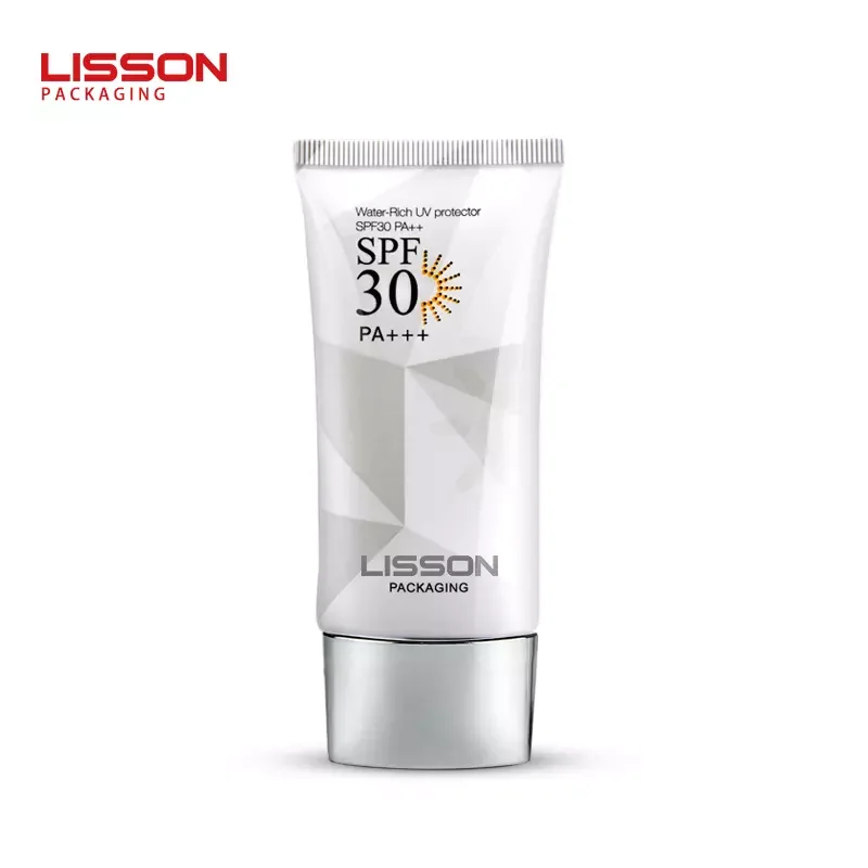 Premium 30ml 40ml 50ml Empty Sunscreen Tube Bottle Packaging Flat Shape Squeeze Tube For Sunscreen