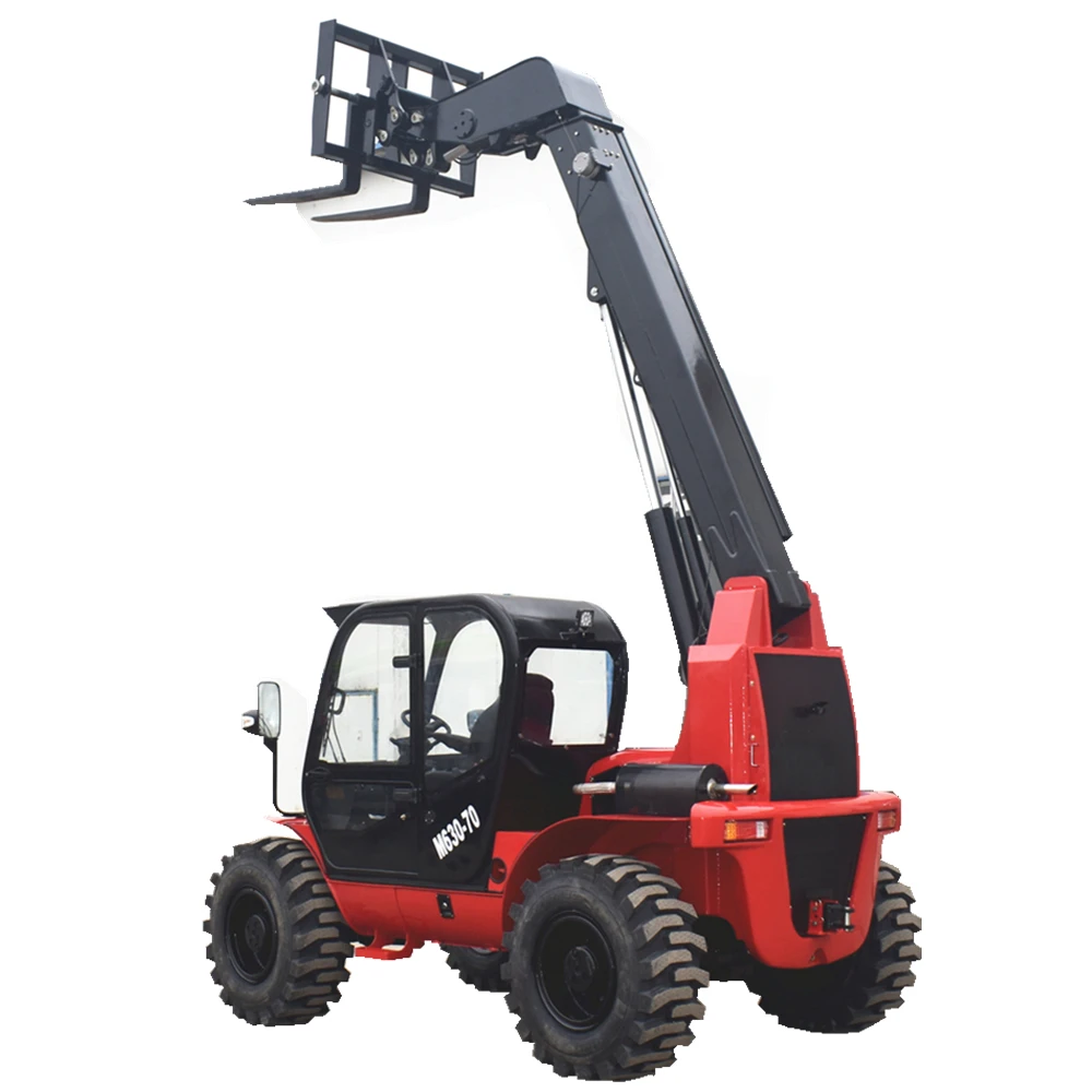 Germany Weidemann type Euro 5 telehandler forklift with tyre handler and material bucket for sale