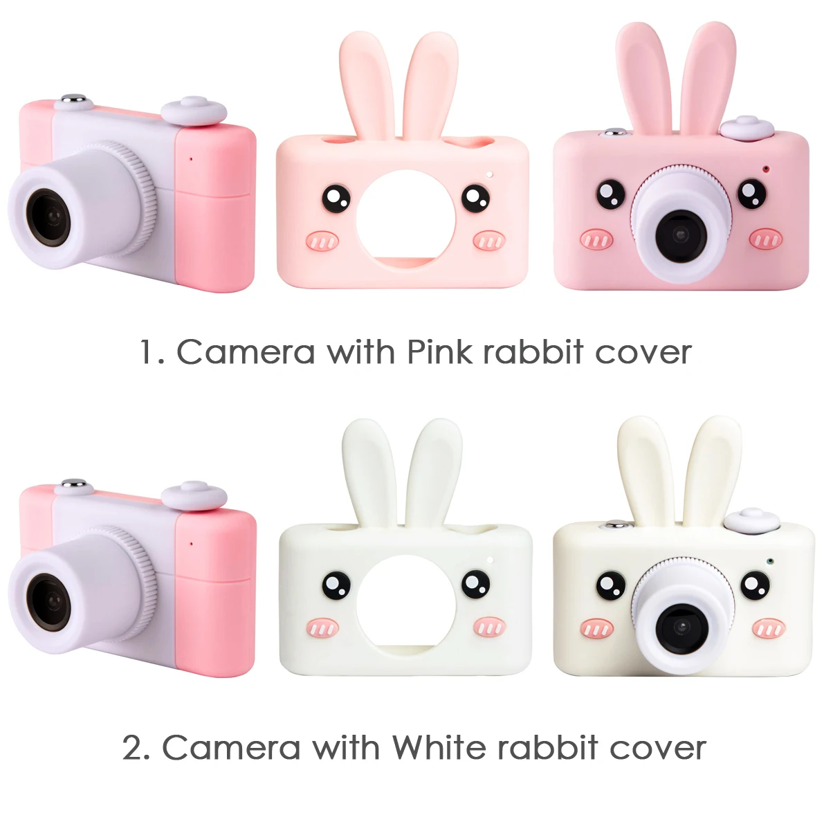 7 Kinds Silicone Cases Kids Digital Camera Smart DSLR Professional Phone Lens 1080P Video 26MPx High Quality