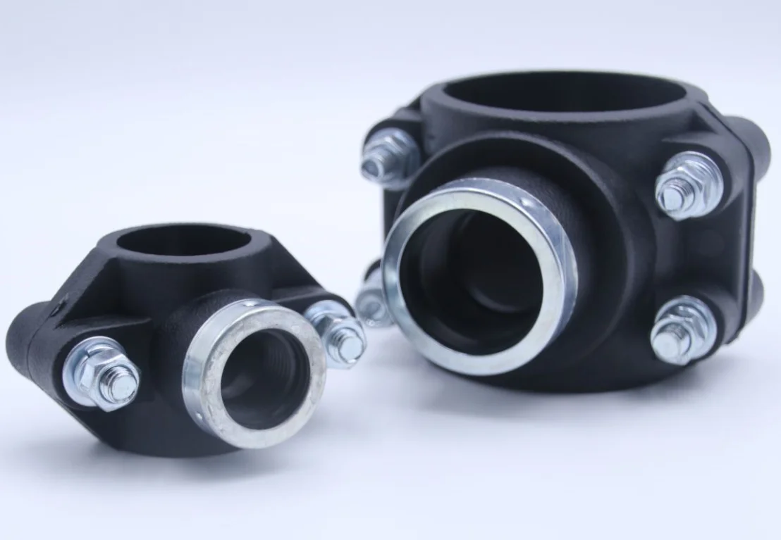 Custom hotsale PP PVC Compression Pipe Fitting Saddle Clamp