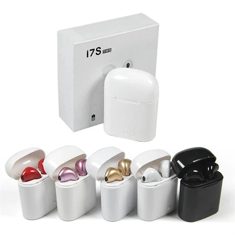 
Cheap Wireless Earbuds i7S TWS For Samsung Earphone Wireless Headset Headphone with Charger Box for Apple Headphones 