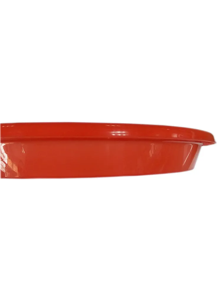 factory price custom logo  printing serving plastic round dinner plate manufacture platter