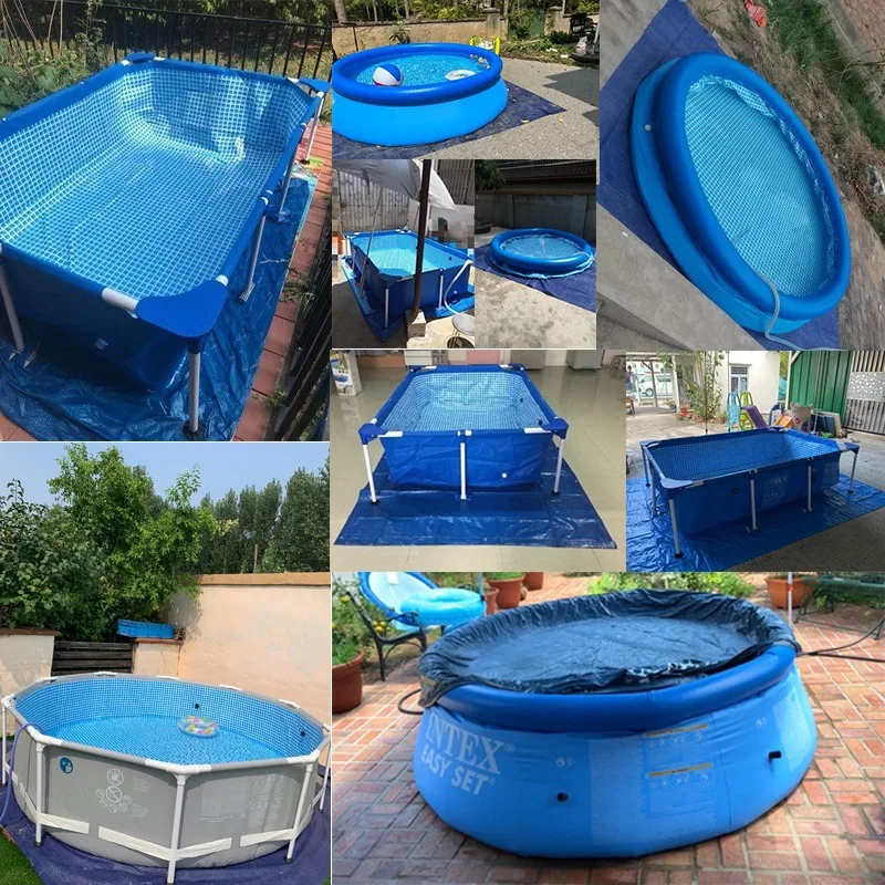 HIFUN Blue Pool Cover High Quality Waterproof Easy Installation Swimming Pool Cover