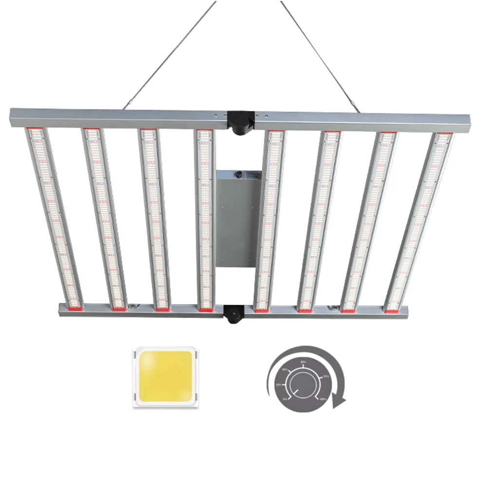 High Efficacy 640W 800W 1200W dimmable Foldable Full Spectrum Samsung Lm301h hps quantum grow lights