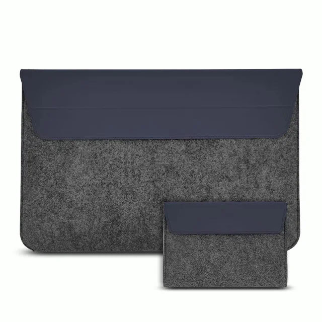 Профессиональная 14 дюймовая Экологически чистая кожаная сумка премиум-класса из войлока сумка для хранения 2 в 1 Набор