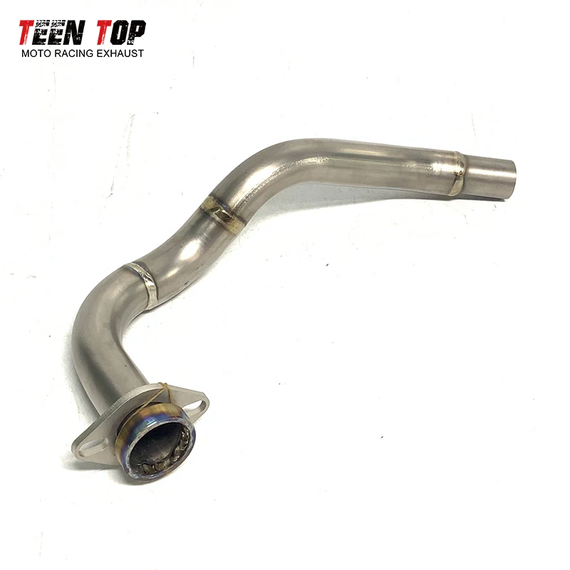 Motorcycle Exhaust Modify Front Link Pipe Titanium Alloy Exhaust Pipe Connected with  Muffler For Honda NSS350