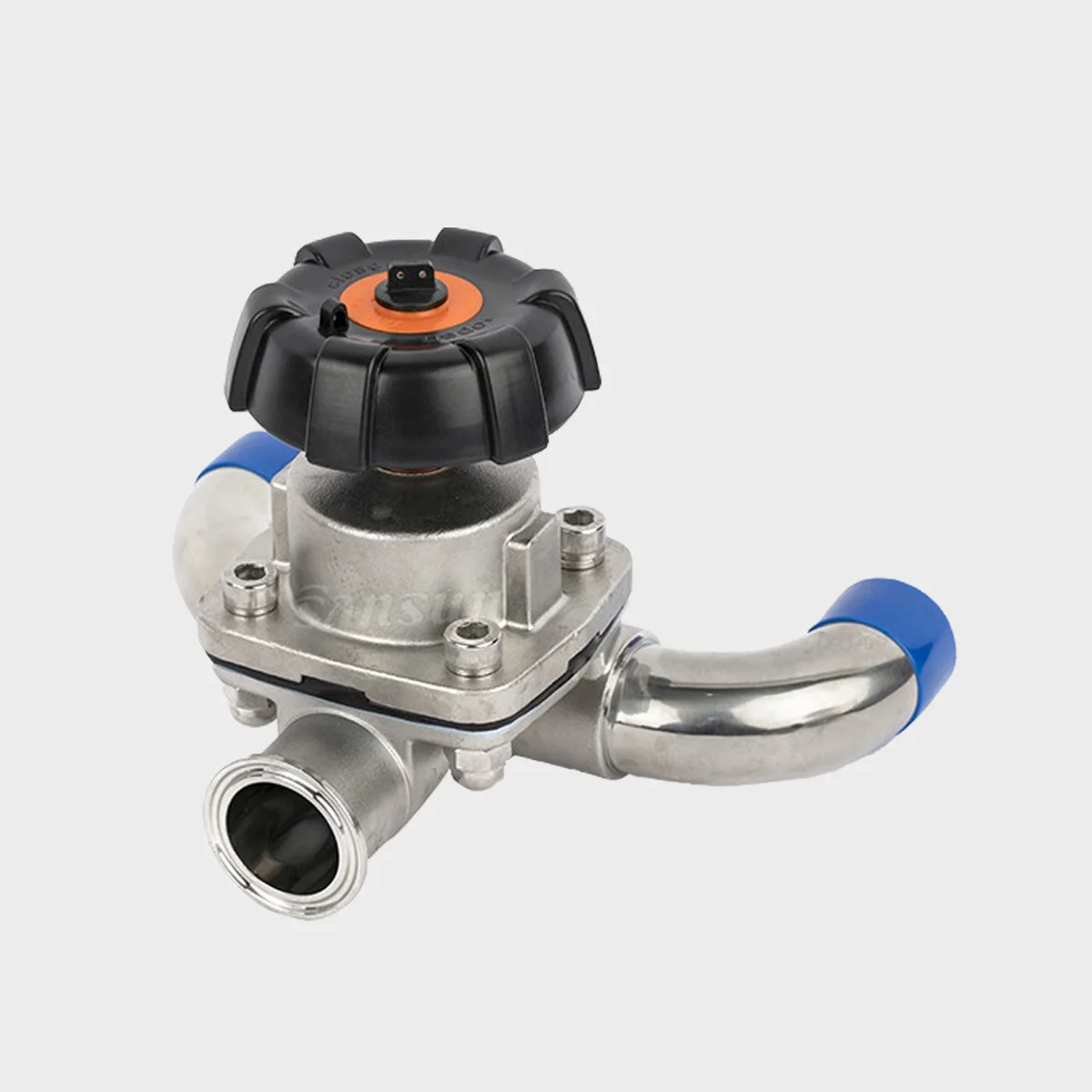 Санитарный u-тип ручной биофармацевтический мембранный клапан из нержавеющей стали