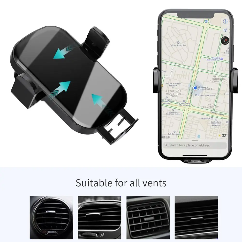 
Wireless Car Charger Universal mobiles Phone Holder 10w Fast Wireless Car Charger 