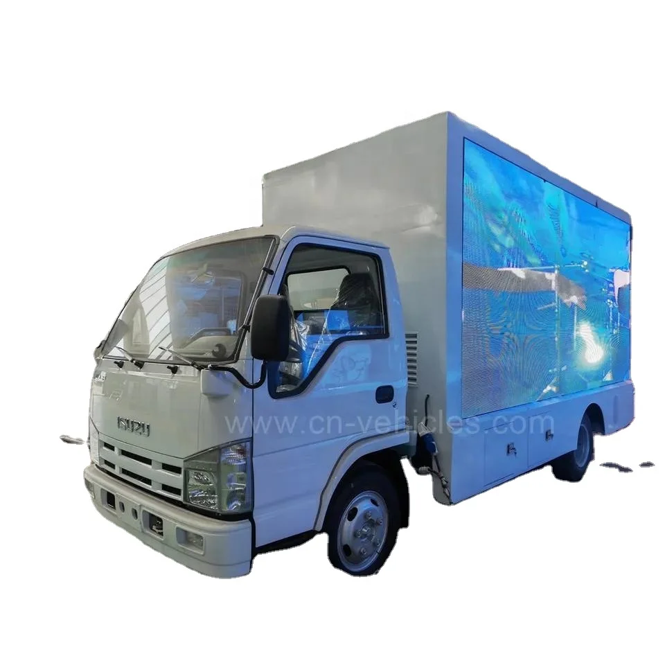 ISUZU Full Color Outdoor P6 Advertising Mobile LED Billboard Display Screen Truck