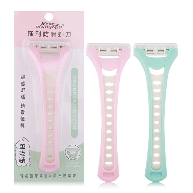 Lameila Best Seller Body Beauty Tools Shave Knife Women Single Handheld Plastic Razor Blade Shaving A0925