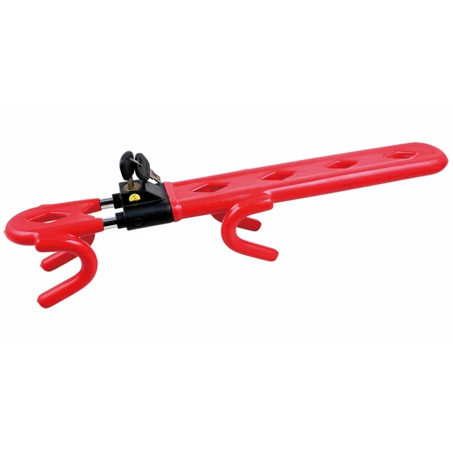 Steering Wheel Lock Universal Anti-Theft Clamp Heavy Duty Vehicle Safety Rotary Adjustable Lock