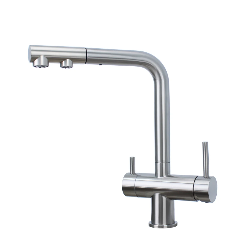 AlSl 304 из нержавеющей стали 3-сторонний фильтр для воды кухонный кран с системой peverse Osmosis, 3 Wav, смеситель для кухонной раковины