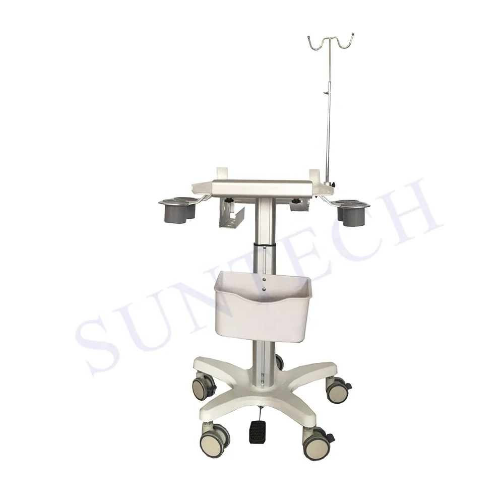 Custom mobile ultrasound cart trolley for GE chison mindray sonoscape edan terason dawei ultrasound scanner machine