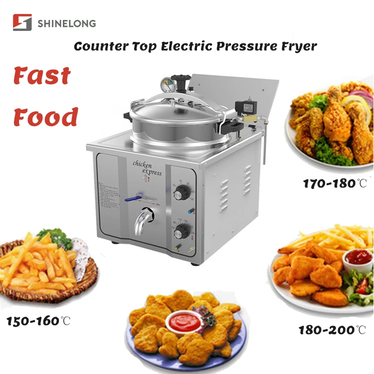 16L Counter Top Mini Deep Pressure Fryer for Broast Chicken