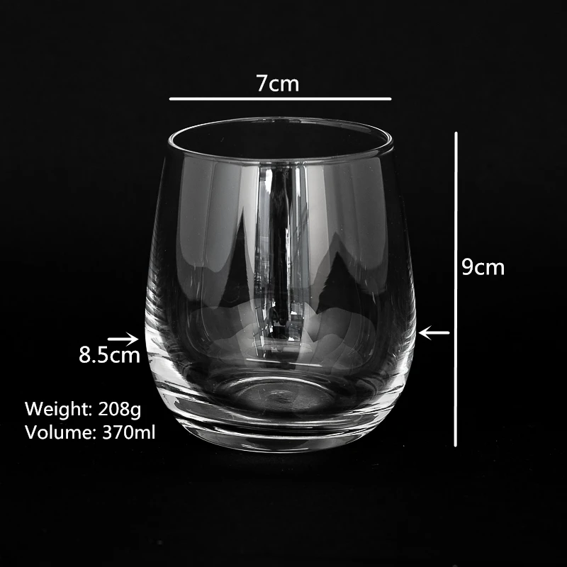 Stemless Wine Drinking Glass Tumbler
