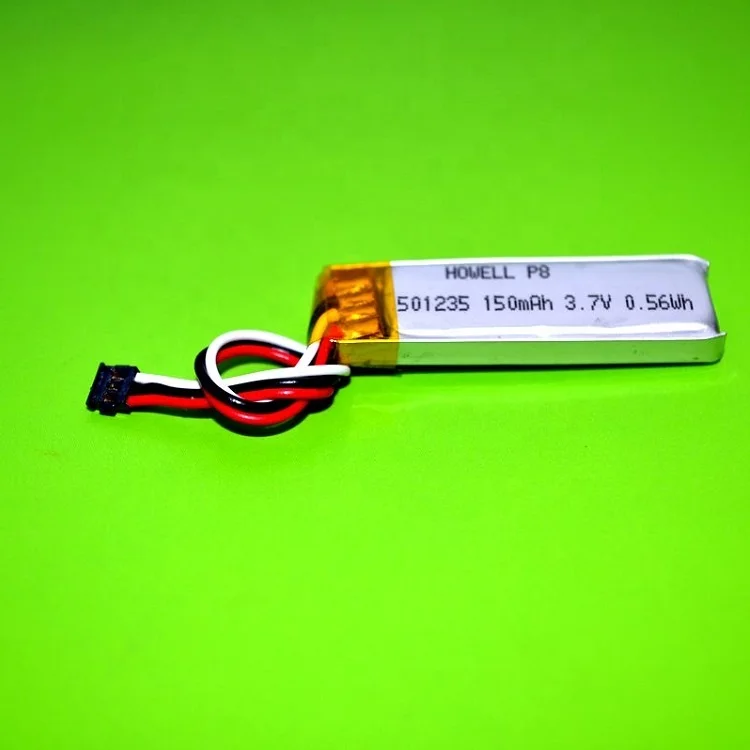 Howell Energy 20 Years Light Weight Solar Battery Lithium 701723 3.7V 150mAh Rechargeable Lipo Battery CE&ROHS Certified