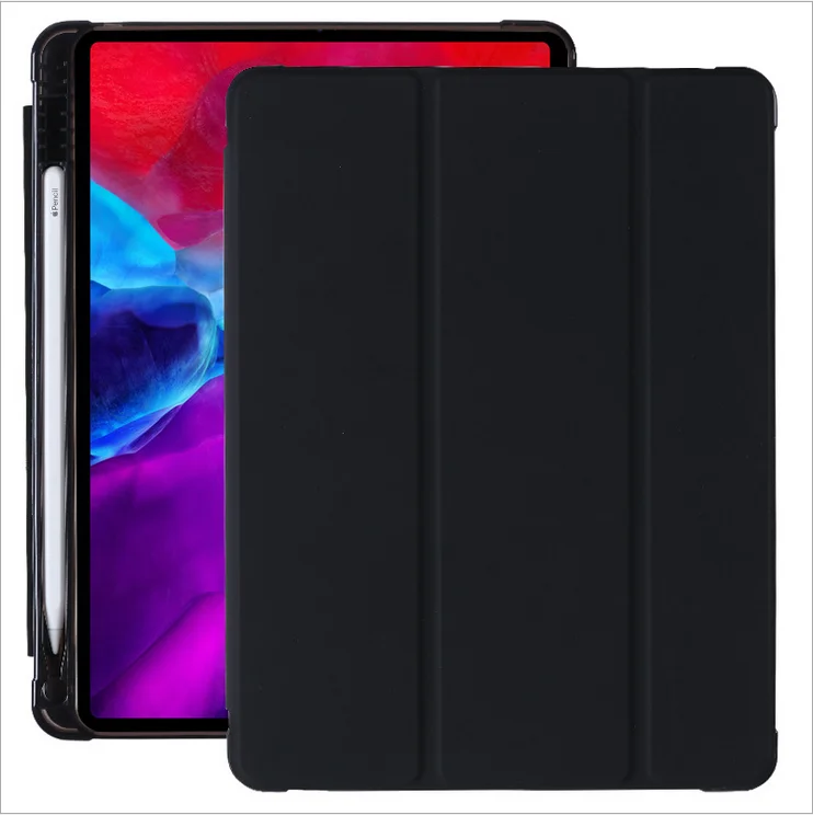 Оптовая продажа высококачественный чехол для нового iPad pro 12 9 2021 2020 с держателем карандашей умный планшета