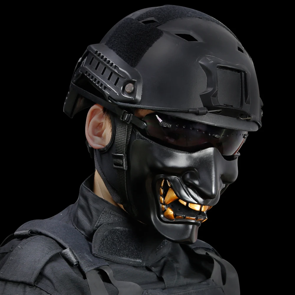 Halloween Cosplay Hunting Cycling Outdoor Sports Protective Half Masks