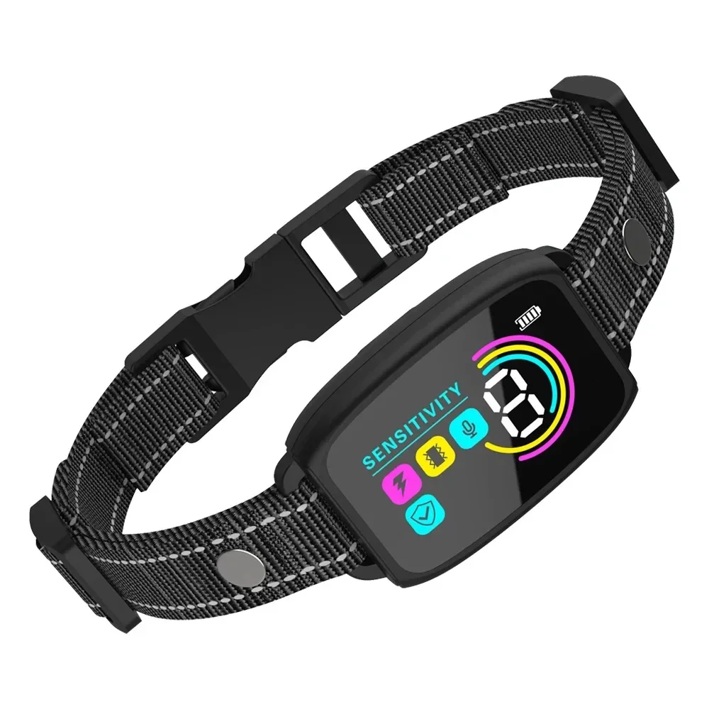 Waterproof Dog Anti-barking Collar Automatic Anti Bark Dog Collar Type C Rechargeable Dog Trainer Electric Shock Beep