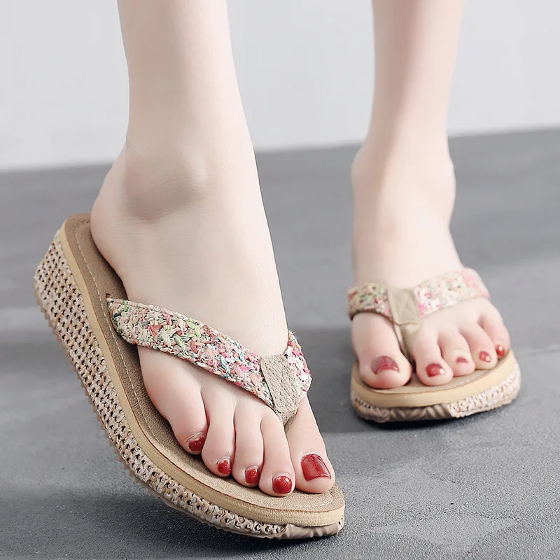 High Quality Ladies Comfortable Flip Flops Slippers Summer Flat Beach Slide Sandal Cheap Flip Flops