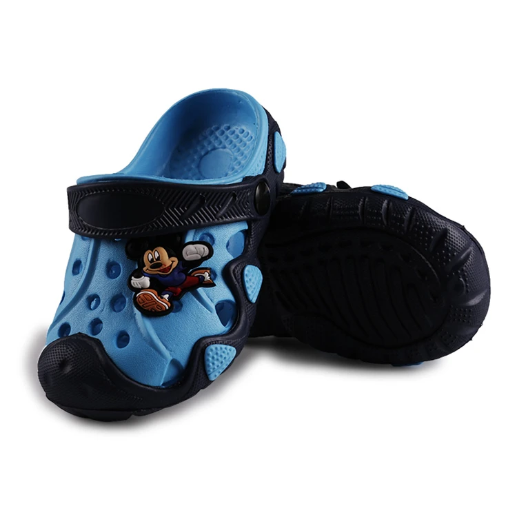 
Garden Shoes Waterproof With Butterfly Mickey Charms Fashion EVA Kids Clogs 